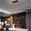 WJYCYN Lampada a LED a sospensione LED Tavolo da pranzo Design moderno dimmerabile Nero Luce a spirale a sospensione con telecomando Camera da letto Sala da pranzo Lampadario Altezza regolabile L120cm 36W
