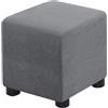 uyeoco Velluto Copri Pouf Quadrato Elasticizzato Copri Poggiapiedi Quadrato Pieghevole Copertura Dell'Ottomano con Fondo Elastico Sofa Protettore per Soggiorno (Color : #1, Size : 55x55 cm)