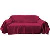 Il Tuo Artigiano Design Telo copridivano 3 posti cotone e Poliestere , Foulard copridivano 2 posti e 3 posti, Telo Arredo Divano made in Italy 170x260 e 260x280, Telo divano 3 posti (260_x_280_cm, Fucsia)