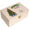 Creative Deco Regalo Personalizzato, Cassetta in Legno con Testo a Scelta