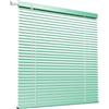 Generic Tende Veneziana in Alluminio con Fissaggio Senza Foratura, su Misura Larghezza 42-150cm Altezza 50-240cm Persiane Veneziane Orizzontali Senza Fili, Privacy, per Finestre Interne(Light Green)