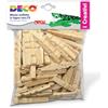 CWR 5 x, Mezze Mollette in Legno da 72 mm, Busta da 100 Pezzi - Confezione da 500 Pezzi
