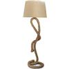 TEBUTI Lampada da terra, corda di canapa americana, stile retrò, decorazione per soggiorno, sala da pranzo, camera da letto, bar, club, hotel, paralume in iuta beige, 151 x 37 cm, E27 60 W (senza