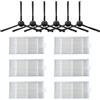Tbrov Filtro Hepa Spazzola Laterale Ricambi Compatibili con Aspirapolvere Ariete 2711/2712 / 2713/2717 / 2718 Briciola, Xclean, PRO Evolution(Set 3)