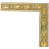 ITALIA CORNICI Maestri Artigiani - Cornice Shabby Foglia Oro con Vetro per Foto Poster Laurea Attestato (50 x 60 cm)