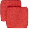 PARAMAISON Cuscini Coprisedia Shabby Chic Unito, Set da 2 pezzi, Imbottito, con Fascia Elastica, Sfoderabile, 40x40 cm, Vari Colori