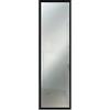 Lupia Specchio da parete moderno 34x114 cm Mirror OPTICAL Nero, con cornice nera sottile in legno, design lungo, specchiera per camera da letto, soggiorno, ingresso, verticale
