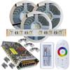 Mondo Strisce Led: RGB+Bianco Freddo 4in1 24V. Kit da 15 Metri con 1 Trasformatore da 180W e 1 Controller 2,4Ghz. Con 900 Led RGB+W sviluppa 7500+7500 Lumen. Striscia RGBW Ip20