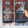 Dimexact Pellicola di Sicurezza Antieffrazione, Antirottura e Antigraffiti per finestre, Argento - 240 Micron, Larghezza 1,52 m, in Rotolo