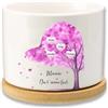 Dacomfy Vaso per Fiori in Ceramica Personalizzato con Albero della Vita, Festa della Mamma, Vaso per Piante Grasse, Vaso per Fiori in Ceramica per Interni ed Esterni