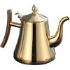 Generic Teiera da Cucina con Infusore, Bollitore per Caffè per Piano di Cottura a Induzione, in Acciaio Inox, 1L 1.5L 2L, Resistente alla Ruggine, Manico Comodo, Facile da Pulire (1.0L Oro)