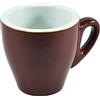 HOUSE COLLECTION SET TAZZINE NAPLES CAFFE' 6pz MARRONI, 90 cm cubici