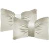 Russo Tessuti Cuscino Arredo Home Decor FIOCCO Velluto Papillon Cucina Living Fancy Bedroom 2 CUSCINI Bianco