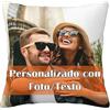 RKXGiftopia Federa per Cuscino Personalizzata con Foto, Copricuscino Personalizzato con Immagine e Testo, Fodera Cuscino Decorativa Quadrata per Divano Letto, Regalo per Famiglia Amici Animali Domestici (60x60cm)
