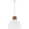 EXO LIGHTING - Lampada da soffitto VALAN bianca con portalampada E27 per interni IP20. Sospensione in stile nordico ideale per cucina, sala da pranzo e soggiorno