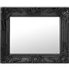 vidaXL Specchio da Parete Stile Barocco 50x40 cm Nero