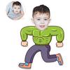 ASSIALL Cuscino Viso Personalizzato Mini Me Cuscini Personalizzati a Forma di Persona Bambola Fumetto con Stampa Fronte-Retro 3D Divano Auto Poli Cotone Lancia Cuscino Ornamento Casa (Muscle Man)