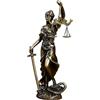 Kbnuetyg Statua della della giustizia - Statuetta in resina Lady Justices, scultura in di equilibrio con benda, decorazione con simbolo 'aula di tribunale, ornamento per ufficio legale, elegante
