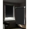 Victoria M. Tenebra Tenda a Rullo Oscurante, Montaggio con e senza Fori, Avvolgibile, Nero, 115 cm x 220 cm (Larghezza x Altezza)