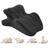 LLNWYGEB Cuscino per Coppia 27° - Cuneo in Memory Foam per Un Comfort e Una connessione Migliori - Cuscino ergonomico, Fodera Facile da Pulire,Nero