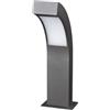 Lucande Lindby Lampioncino da Giardino Curvo, Faretto LED Esterno Alluminio Lampade giardino Terra per Aiuola Sentiero Patio Ingresso Lampione esterno integrato Bianco Caldo 40 cm Moderno