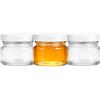 Made in home - Set di 40 vasetti mini rotondi da 30 ml | Coperchi a vite | Vasetti per marmellate, frutta, miele, conserve, ecc. (40, bianco, 30ml)
