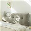 Treer Cuscino da Lettura per Letto, Lusso Grande Cuscino Schienale Divano Cuscino Lombare per Testiera Wedge Cuscino Cuscino di Supporto Cuscini per Poggialetto (80 * 40 * 12cm,Grigio scuro)
