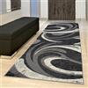 TAPISO Tappeto Passatoia Dream Camera Corridoio Salotto Moderno Cucina Colore Grigio Scuro Motivo Ondato Astratto 120 x 400 cm