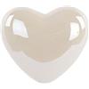 Generic 12 magneti calamite in resina per bomboniera ideali per bomboniere nascita laurea comunione cresima vari soggetti e animali (Cuore avorio perlato 4cm)