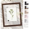 Bildershop-24 Doppio vetro - Cornice con doppia vetratura, cornice a doppio vetro con vetro acrilico senza pannello posteriore, stretta e moderna in 13x18 cm Marrone (opaco)