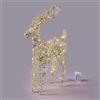 EDG Enzo De Gasperi Decorazione Natalizia Luminosa Renna Intreccio 60 Microled 60x30cm Oro
