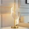 Mengjay Lampada da scrivania Lampada da tavolo a LED dimmerabile Lampada da tavolo a 3 colori Eye-Friendly Lampada da comodino Lampada da lettura per lampada da lettura, lampada da comodino (Oro)