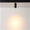 B·LED BARCELONA LED Faretto LED a binario magnetico 48V - 6W - Nero