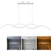 MAKA change your life quality Lampadario Cucina Moderno Sospensione 25W LED Onda Design in Stile Oceano Diverse Temperature di Luce Cob Ideale per Soggiorno Camera da Letto Corridoio Ufficio (Switch (3000K-4000K-6500K))