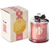 EDG - Goldlily Candela con Cupola in Vetro 13cm Soft Roses Rosa