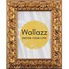 Wallazz Cornice Portafoto in Legno 13x18cm Oro. Cornice per Foto con Vetro Sintetico Infrangibile - Porta Foto Decorativo - Made in Italy