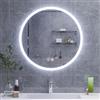 HySail Specchio Bagno con Luce LED, Specchio in Argento HD 5 mm, 3 Temperature di Colore e Luminosità Regolabile, Specchio LED da Parete con Interruttore Touch