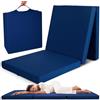 Beautissu Materasso da Campeggio Pieghevole - Materasso Pieghevole Ospiti - Campix 60x190 cm - Soffice Confortevole e Funzionale - Blu - Materasso Traspirante in Microfibra - Lettino da Viaggio