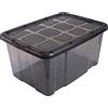 Acan Tradineur - Scatola di Stoccaggio - Realizzata in plastica - Contenitore per riporre Giocattoli, Libri, Vestiti, Coperte - N.º 18 (Grigio Antracite) - 29,7 x 61,5 x 45 cm - 60 L