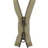 Erlif Cerniere lampo in metallo brunito a 2 vie, divisibili (beige, 308, 75 cm)