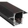 GASIASHOP SRL UNIVERSO BINARIO LINEARE DA INCASSO IN ALLUMINIO NERO PER TRACK LIGHTS MAGNETICHE DC 48V LUNGHEZZA 2 METRI