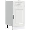 vidaXL Base da Cucina Porto Bianco in Legno Multistrato, Mobile Base lavello, Mobile Base Cucina con cassetto, Mobile Base lavello