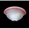 Generico Applique classico in vetro 1 luce Girella Rosa lampada da parete a mezzaluna in vetro per bagno camera soggiorno cucina scala corridoio in offerta