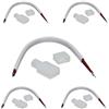 Jandei - Kit cavo di collegamento + tappi per strisce 220 V auto-rettificate. Lunghezza del cavo 14 cm. Confezione da 5 unità