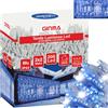 GINMA Luci di Natale Professionali Effetto Tenda Luminosa LED - Certificata IP44 - Basso Consumo e Impermeabili - Prolungabile (Blu Zaffiro, 2x2 metri (200 LED))