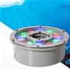 CHINLIFE RGB Luce della Fontana Sommergibile LED Luci Piscina IP68 Impermeabile Luci Subacquee Rotonde per Esterno Giardino Piazza Parco Piscina, AC12V AC24V (Color : RGB, Size : 6W-12V)