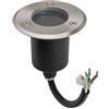 ENERGMiX Faretto LED da incasso a pavimento, in acciaio inox con attacco GU10
