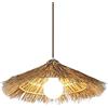 RAHYMA Lampadario A Luce Singola Lampada Intrecciata con Paralumi in Rattan di Vimini Lampade A Sospensione in Rattan con Paralume per Casa da tè Lampada in Stile Rustico per Cucina, Sala da Pranzo