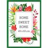 MG Design Cornice 48x68,3 cm - colore Verde, in legno, con vetro acrilico - da appendere in verticale o in orizzontale, senza sfondo, per foto, poster, puzzle