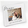 Generico Idea regalo festa della mamma. Cornice portafoto per la mamma personalizzata con nome. Regalo per Mamma. Stampa foto inclusa. Quadretto foto Mamma (18 x 13 cm | ORIZZONTALE, Mamma)